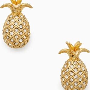 Gold Pineapple Earrings